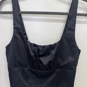 Forever 21 Black Satin Blouse